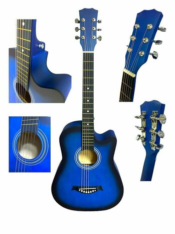 Western Gitaar - 6 snaren - Cutaway Akoestisch Guitar 38&quot;