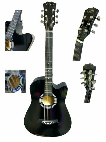 Western Gitaar - 6 snaren - Cutaway Akoestisch Guitar 38&quot;