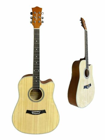 Akoestisch Gitaar - Adia Wood - 6 snaren - Cutaway Guitar 41&quot;