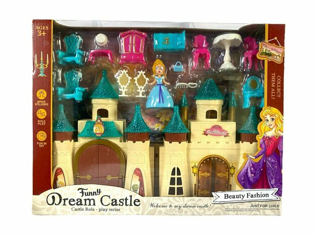 Ch&acirc;teau de princesse - Dream Castle - avec accessoires et princesse