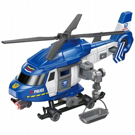 Police Rescue Helicopter - helicopter toy - with light and sound