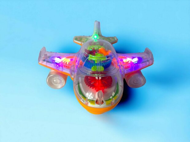 Super Aircraft Gear &ndash; Spielzeugflugzeug &ndash; Lichter und Ger&auml;usche, 20 cm