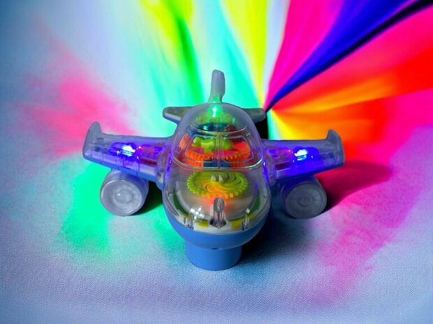 Super Aircraft Gear - Speelgoed vliegtuig  - licht en geluiden 20CM