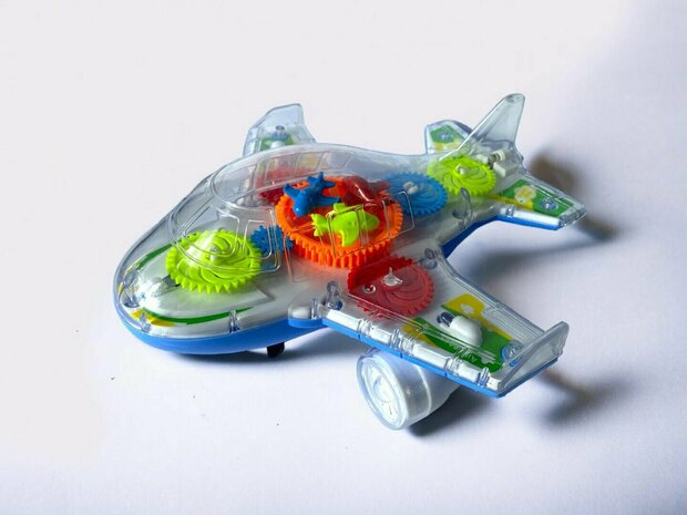 Super Aircraft Gear &ndash; Spielzeugflugzeug &ndash; Lichter und Ger&auml;usche, 20 cm