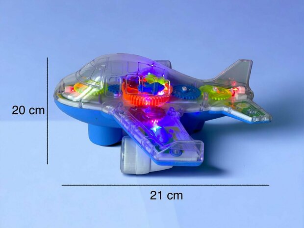 Super Aircraft Gear - Avion jouet - lumi&egrave;res et sons 20CM