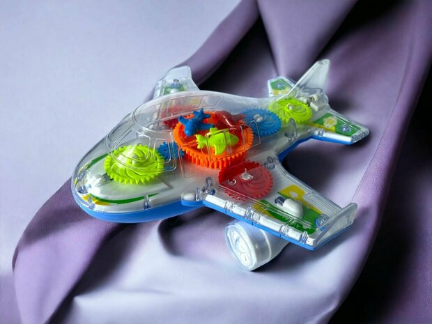 Super Aircraft Gear &ndash; Spielzeugflugzeug &ndash; Lichter und Ger&auml;usche, 20 cm