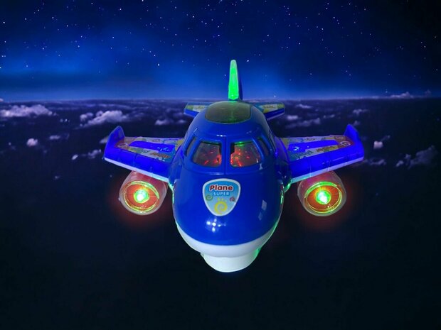 Super Aircraft - Toy airplane - lights and sounds 20CM