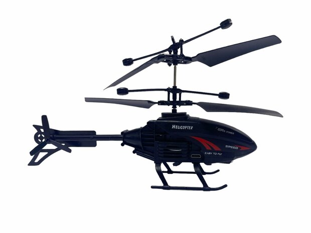 RC helicopter - controllable with hand and remote control