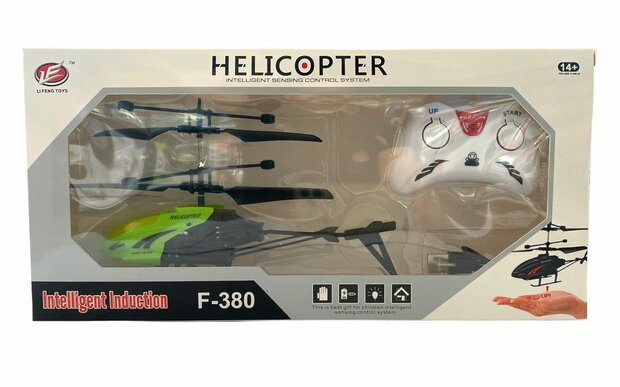 Rc helikopter - met hand en afstandsbediening bestuurbaar Groen