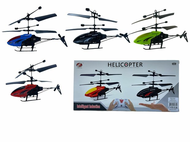 Rc helikopter - met hand en afstandsbediening bestuurbaar Groen