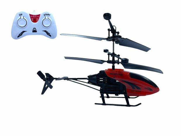 Rc helikopter - met hand en afstandsbediening bestuurbaar Rood