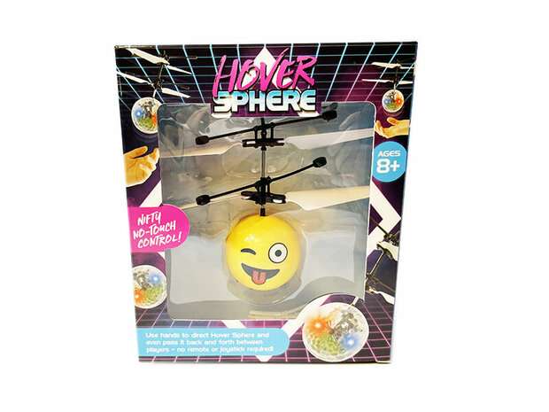 Flying Ball - Zwevende Bal - Met Led Infraroodsensor - Hand Bestuurbare Emoji Bal