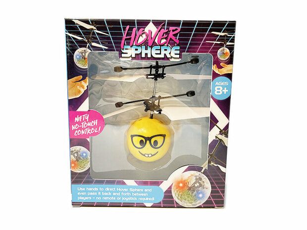 Flying Ball - Zwevende Bal - Met Led Infraroodsensor - Hand Bestuurbare Emoji Bal