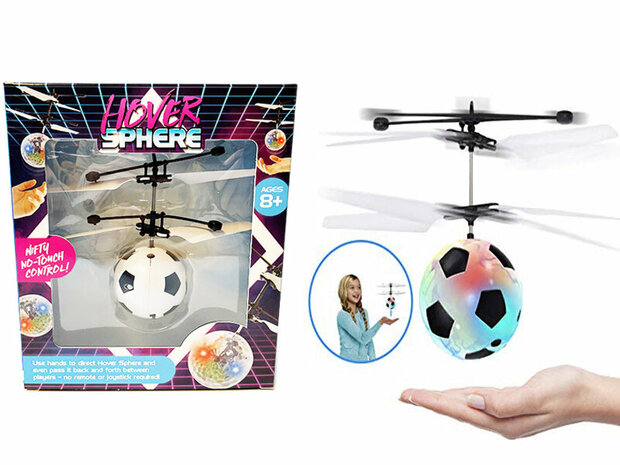 Flying Ball soccer - zwevende voetbal - Hand bestuurbaar vliegende bal - Hover Sphere - oplaadbaar