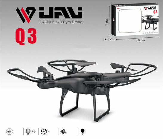 Drone for kids - rechargeable - quadcopter for beginners - X15 Q3