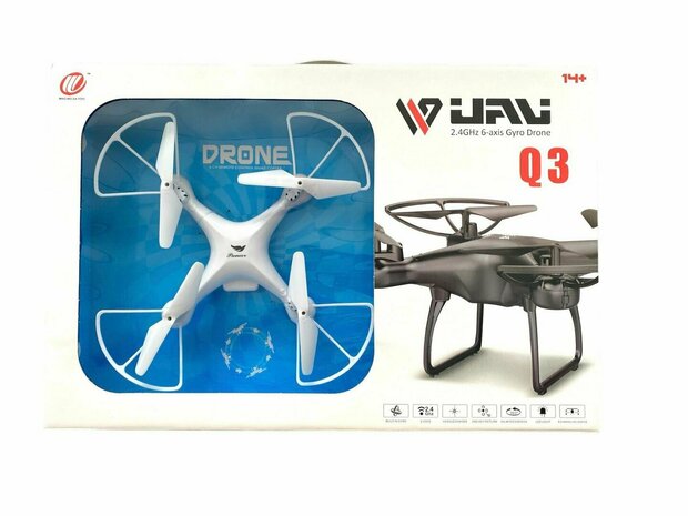 Drone voor kinderen - oplaadbaar - quadcopter voor beginners - X15 Q3 R
