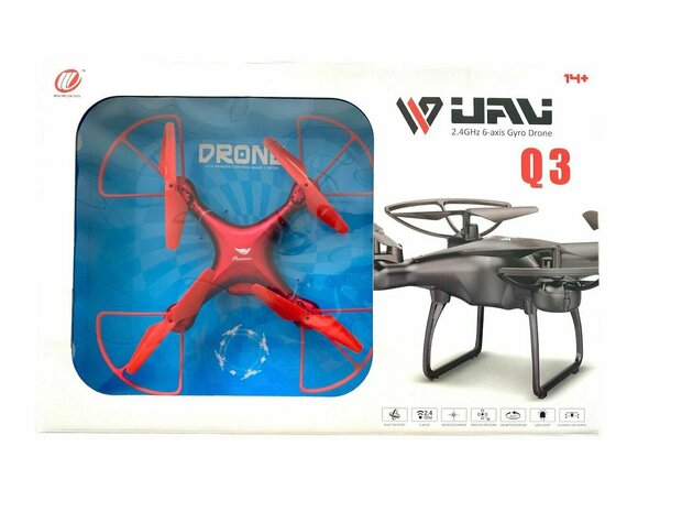 Drohne f&uuml;r Kinder &ndash; wiederaufladbar &ndash; Quadrocopter f&uuml;r Einsteiger &ndash; X15 Q3 W