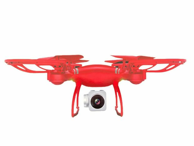 Drone - Voor Kinderen - Live Camera Beelden - Oplaadbaar - Quadcopter voor Beginners - Rood