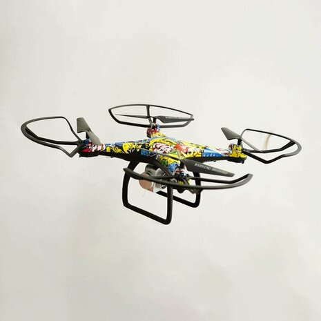 Quadrocopter mit Live-Kamera &ndash; Graffiti &ndash; WLAN &ndash; App-Steuerung &ndash; 2,4 GHz &ndash; Schwebefunktion &ndash; Drohne