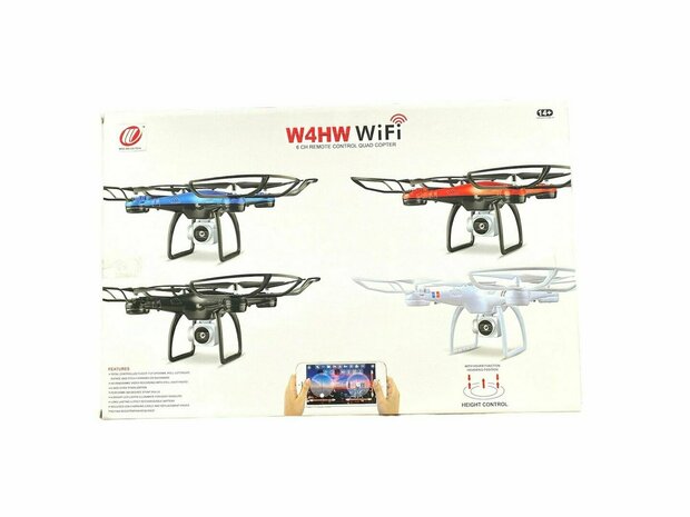 Drone - Live Camera Beelden - Wifi - App Control - 2.4GHZ - Hover Functie - Blauw
