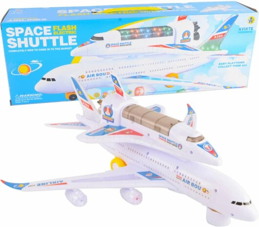 speelgoed airbus a380 Space Shuttle  vliegtuig 44CM