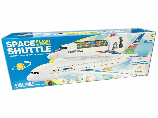 Spielzeug Airbus A380 Space Shuttle Flugzeug 44CM