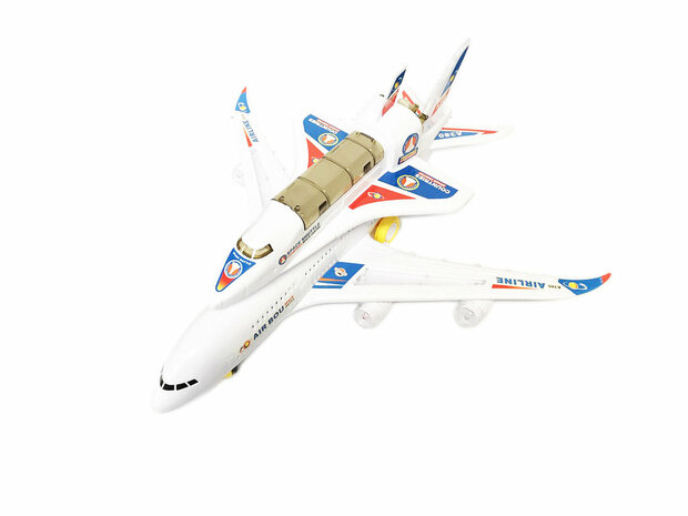 speelgoed airbus a380 Space Shuttle  vliegtuig 44CM