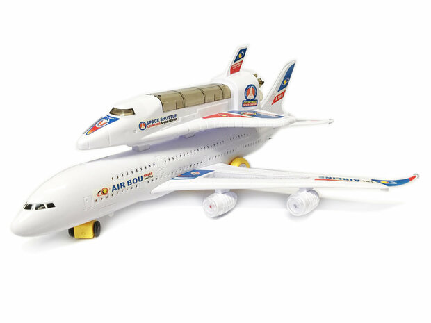 Spielzeug Airbus A380 Space Shuttle Flugzeug 44CM