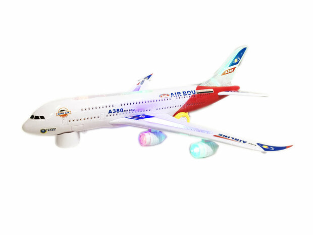 Airbus toy plane A380 with light and sound 44cm