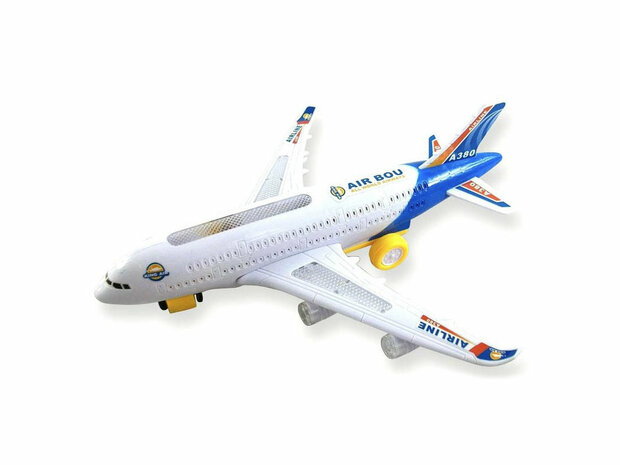 Airbus toy plane A380 with light and sound 44cm