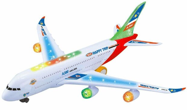 Airbus toy plane A380 with light and sound 44cm