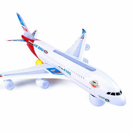 Airbus-Spielzeugflugzeug mit Ton und Lichtern 30,5 cm.