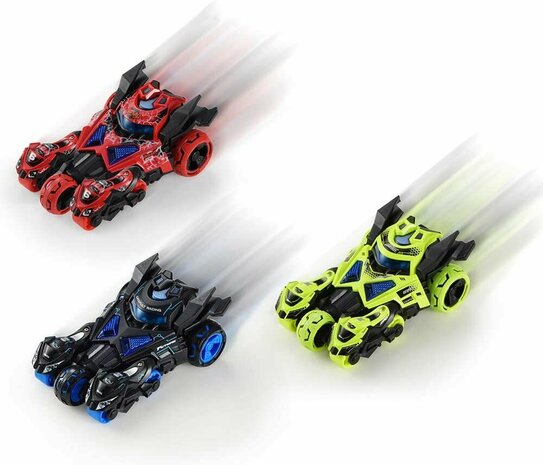 Die Cast Max catapult Car 3in1 -  pull-back - met 2 motors - licht en geluid - 1:32 R