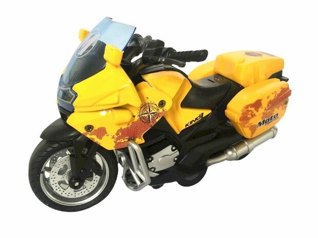 Motorcycle toy from Die-cast with pull-back system