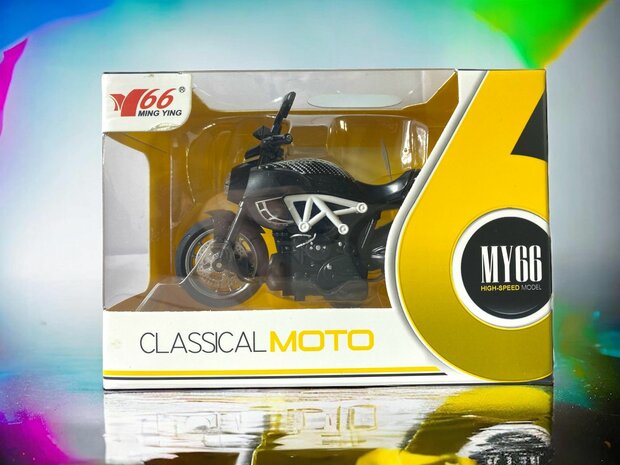 Speelgoed race motor sport hoge snelheid ( DIE-CAST ) MY66  WIT