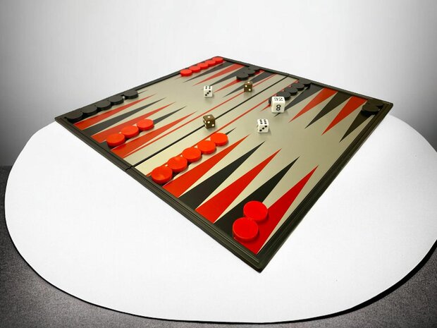 Backgammon &ndash; Magnetische Faltung 32 x 32 cm