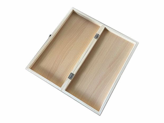  Schaakbord met Schaakstukken Magnetisch - Chess King - 29x29 cm - Schaakspel - Hout - Opklapbaar