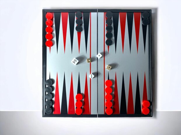 Backgammon Magnetische Faltung 32 x 32 cm B