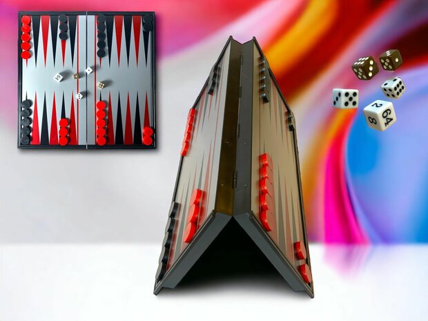 Backgammon Magnetische Faltung 32 x 32 cm B