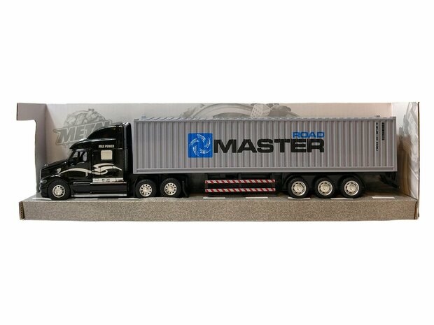 Vrachtwagen met Container Trekker met oplegger 40FT Container Master - Diecast Master G