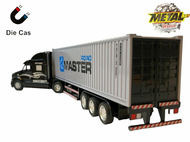 LKW mit Containerzugmaschine mit Anh&auml;nger 40FT Container Master &ndash; Diecast Master G