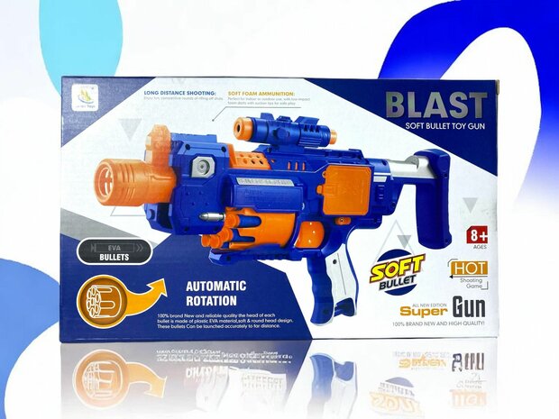 Jouet Blaster &eacute;lectrique - 20 x fl&eacute;chettes Elite souples sp&eacute;ciales Super Blast