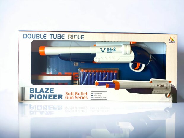 Fusil de chasse jouet - Fl&eacute;chettes Elite - Blaster - fl&eacute;chettes en caoutchouc souple - 42 cm