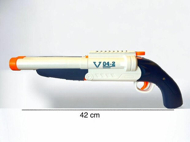 Speelgoed shotgun&nbsp;- Elite darts - Blaster - zacht rubberen darts - 42 cm