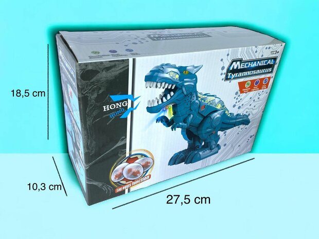 Robot Tyrannosaurus Rex - can move and walk - lays eggs - light and dino sounds 30CM