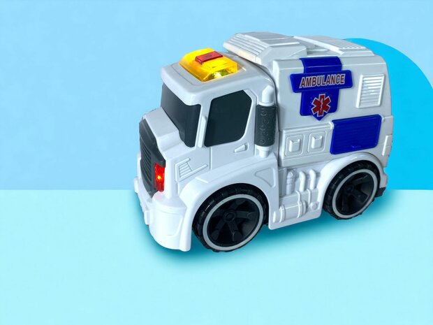 Ambulance toy - with siren sounds and lights 19.5cm
