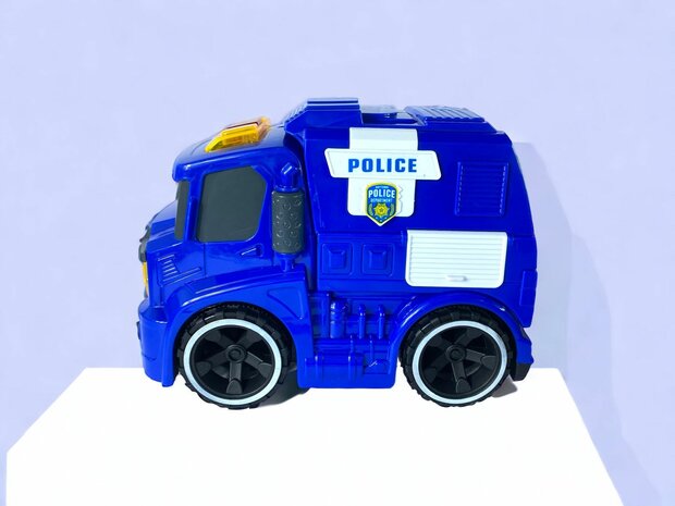 Jouet voiture de police - avec sir&egrave;nes et lumi&egrave;res 19,5 cm