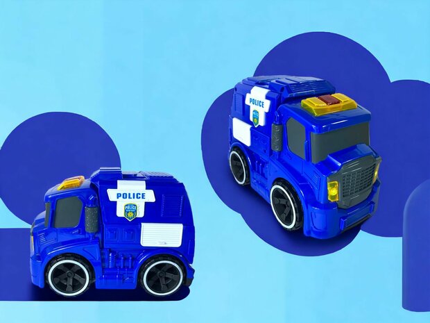 Polizeiauto-Spielzeug &ndash; mit Sirenenger&auml;usch und Lichtern, 19,5 cm