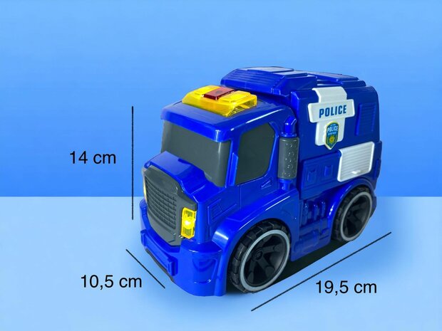 Police car toy - with siren sounds and lights 19.5cm