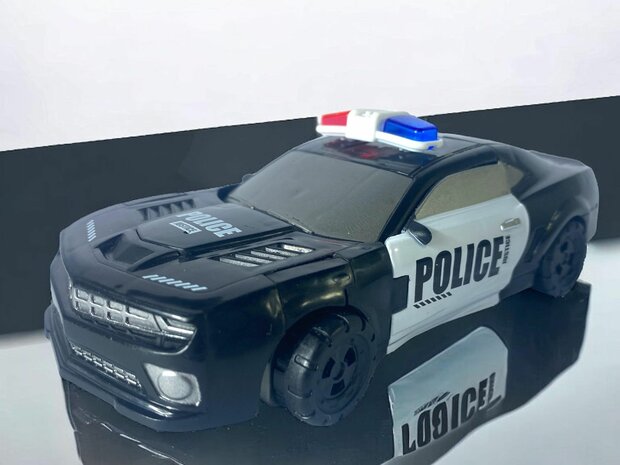 Verwandlungsspielzeug Optimus Prime &ndash; Polizei-Deformationsauto und Roboter &ndash; 2 in 1